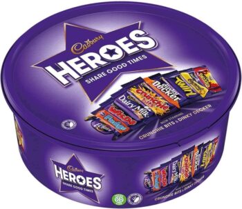 4 x Chocolate Tubs ASSORTED PACK 1 EACH Of Celebrations 650g, Heros 600g, Roses 600g, Quality Street 650g Chocolate Sharing Tub Perfect For Any Occasion Ideal Gifts