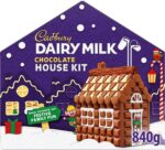 Cadbury Dairy Milk Christmas Chocolate House Kit, Selection of Dairy Milk Chocolates, Perfect Christmas Activity, Festive Milk Chocolate Gift Set, 840 g (Pack of 2)