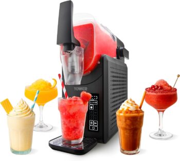 Tower T19058 Frozen Drink Slushie Maker with Digital Display, 220 W, Black