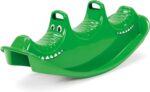 Dantoy 3 Persons Rocker and Seesaw, Durable Plastic with 3 Seats and Made in Denmark – Green Crocodile